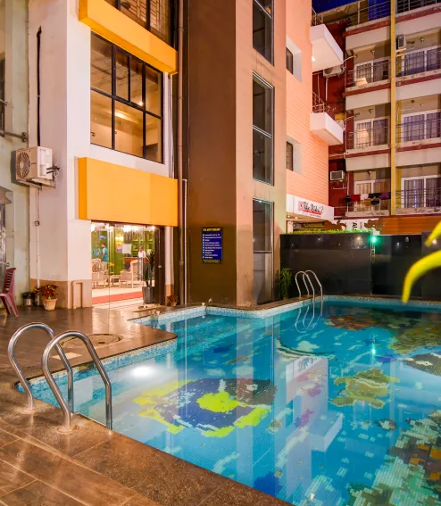 The Pikus Exterior Pool View